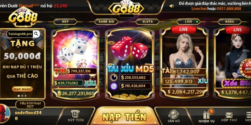 Cách tham gia khuyến mãi nạp lần đầu Go88